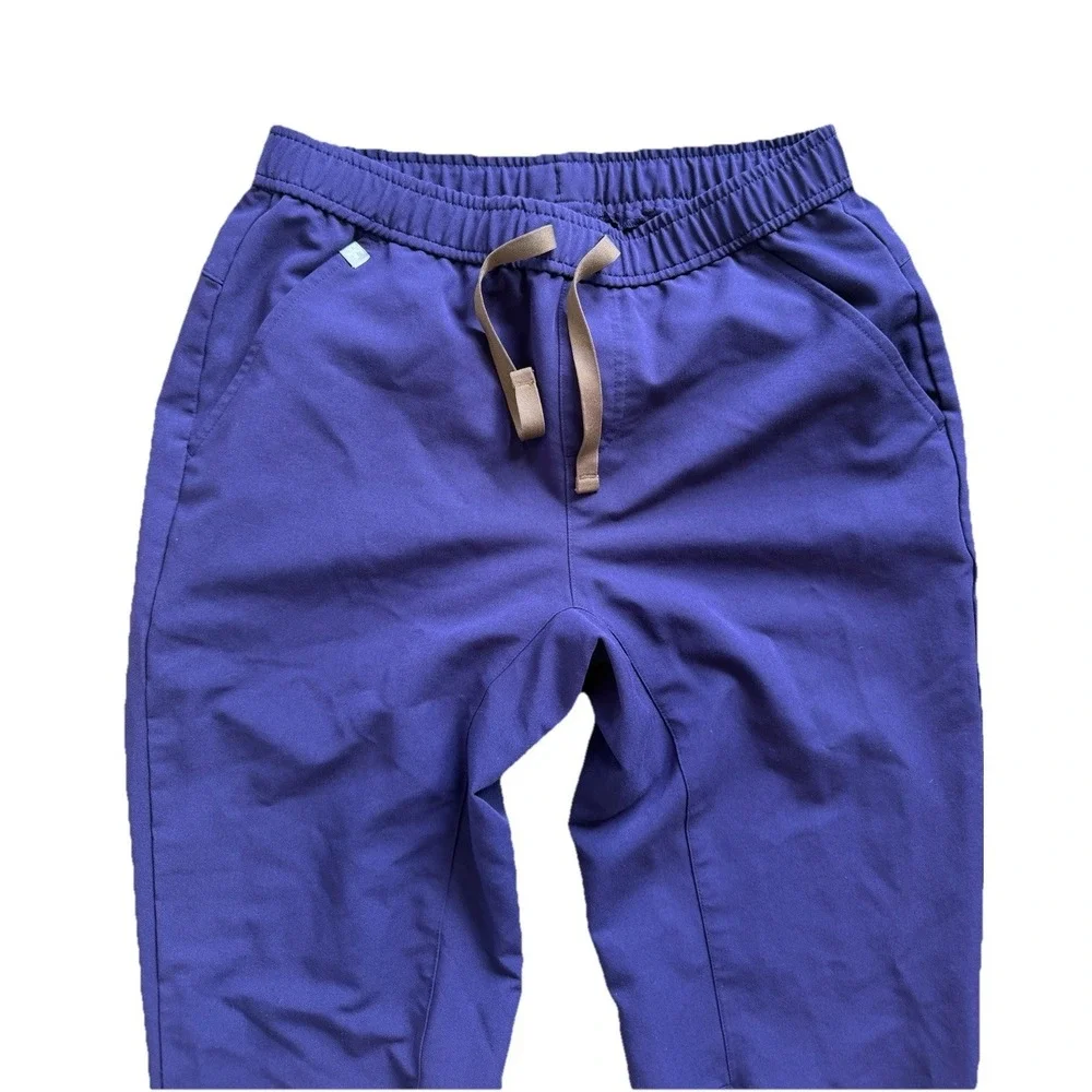 FIGS Tansen Purple Jogger Scrub Pants Men's Small Short